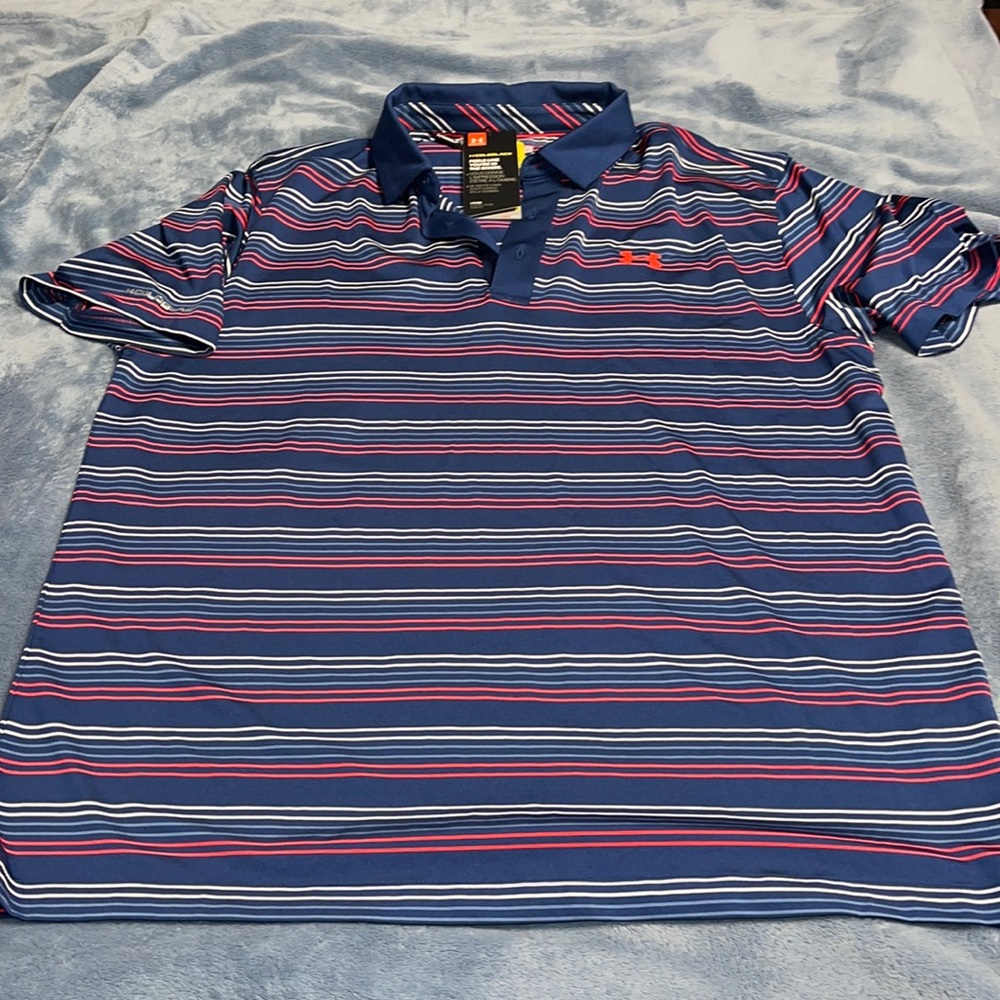 Mens under armour coldbkack polo shirt